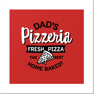 Dad's Pizzeria Daddy pizza baker outdoor kitchen Posters and Art